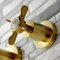 Kingston Brass KS8127BEX Essex 2-Handle 8" Wall Mount Bathroom Faucet, Brushed Brass KS8127BEX - alternate 4
